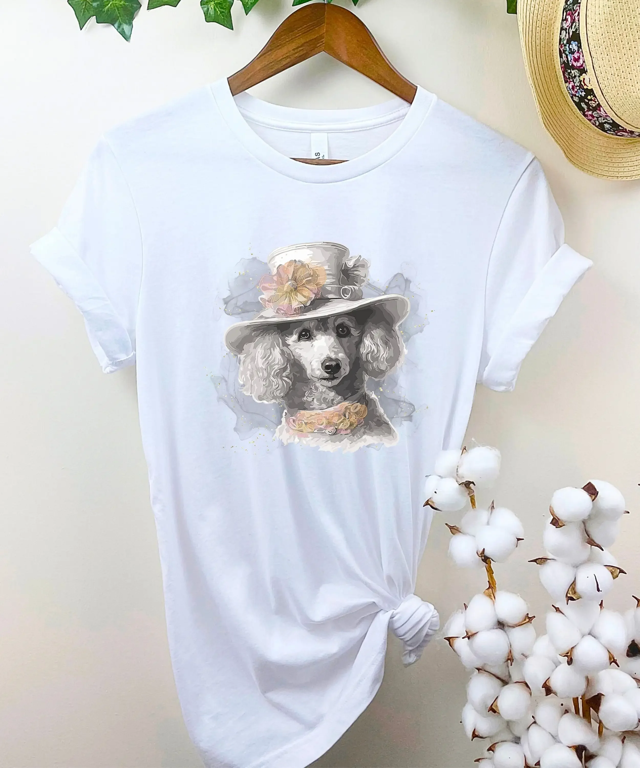 Poodle in Victorian Costume shirt Dog prinT T Steampunk