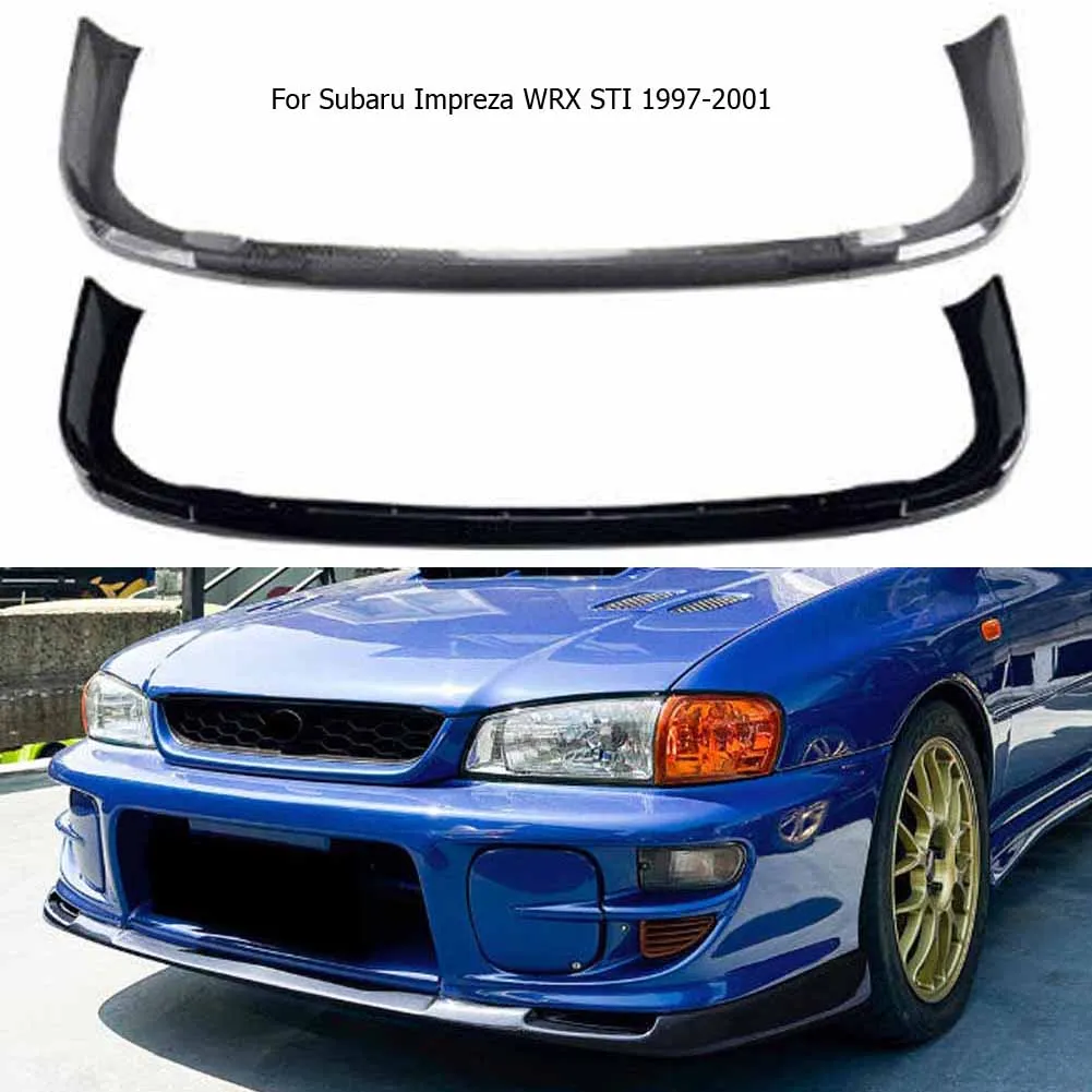 For Subaru Impreza WRX STI 1997-2001 Front Bumper Lip Spoiler Splitter Diffuser Body Kit Tuning ABS Canard Lip Protector Cover