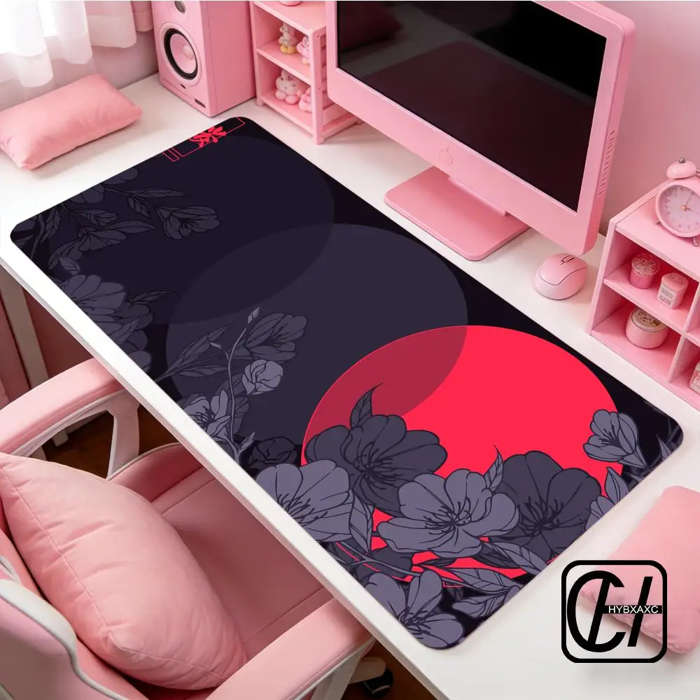 Gaming Mouse Pad Sakura Mouse Pad 90x40CM Non-Slip Gaming Mouse Pad Gamer E-Sports Mouse Mat Game Mechanical Keyboard Desk Mat