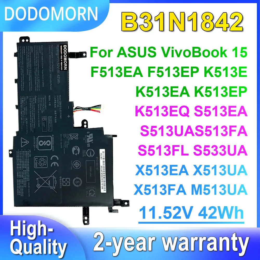 Bateria b31n1842 para asus vivobook 15 x513ea k513ea s513ea s531fa