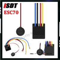 ISDT ESC70 WP 1080 70A Brushed Motor ESC Waterproof 2-3S Phone Control Electronic Speed Controller for RC Car 1:10 1:8