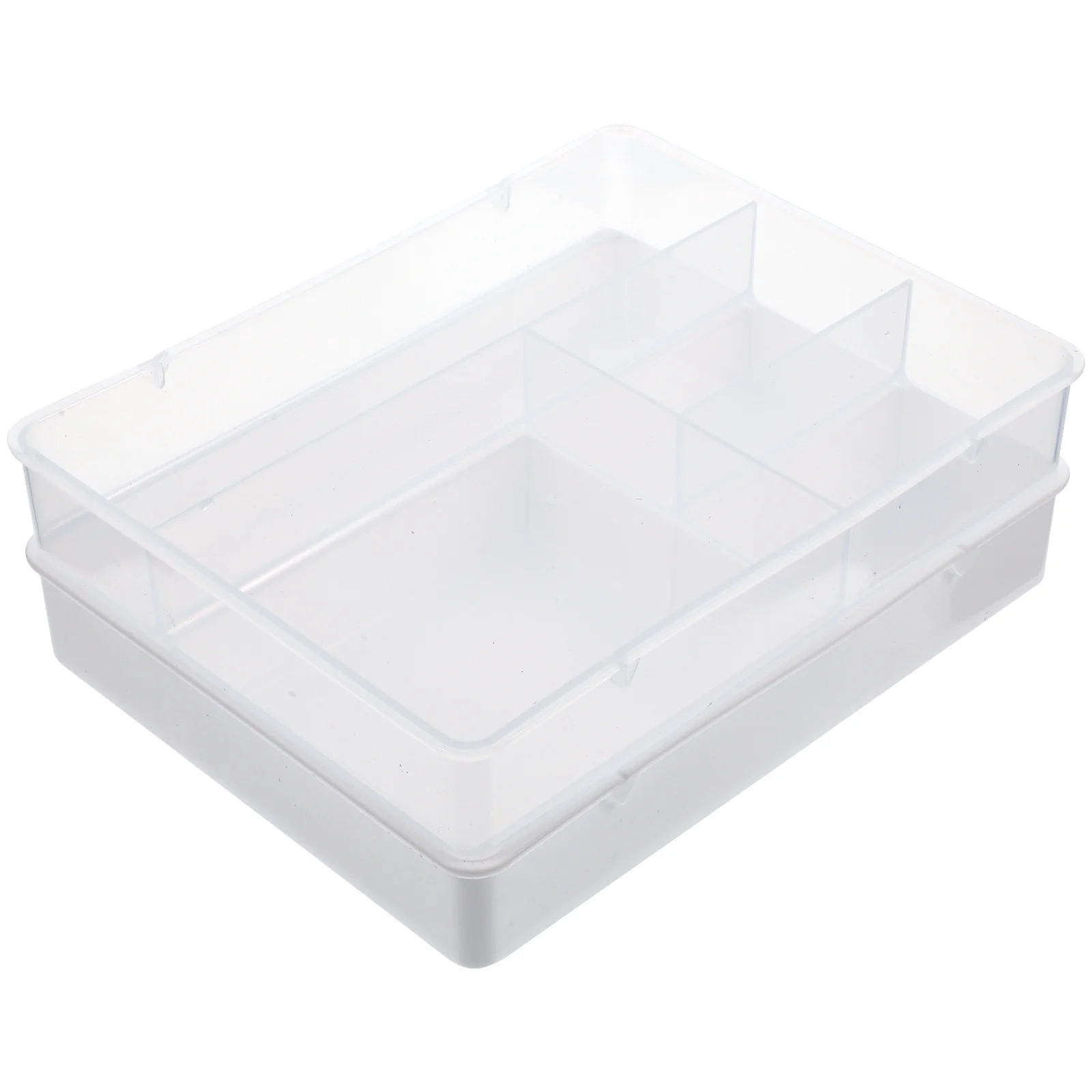 

2pcs Drawer Organizers Premium Abs Stackable Storage Boxes For Home Office Kitchen Bathroom Compact Household Drawer Case
