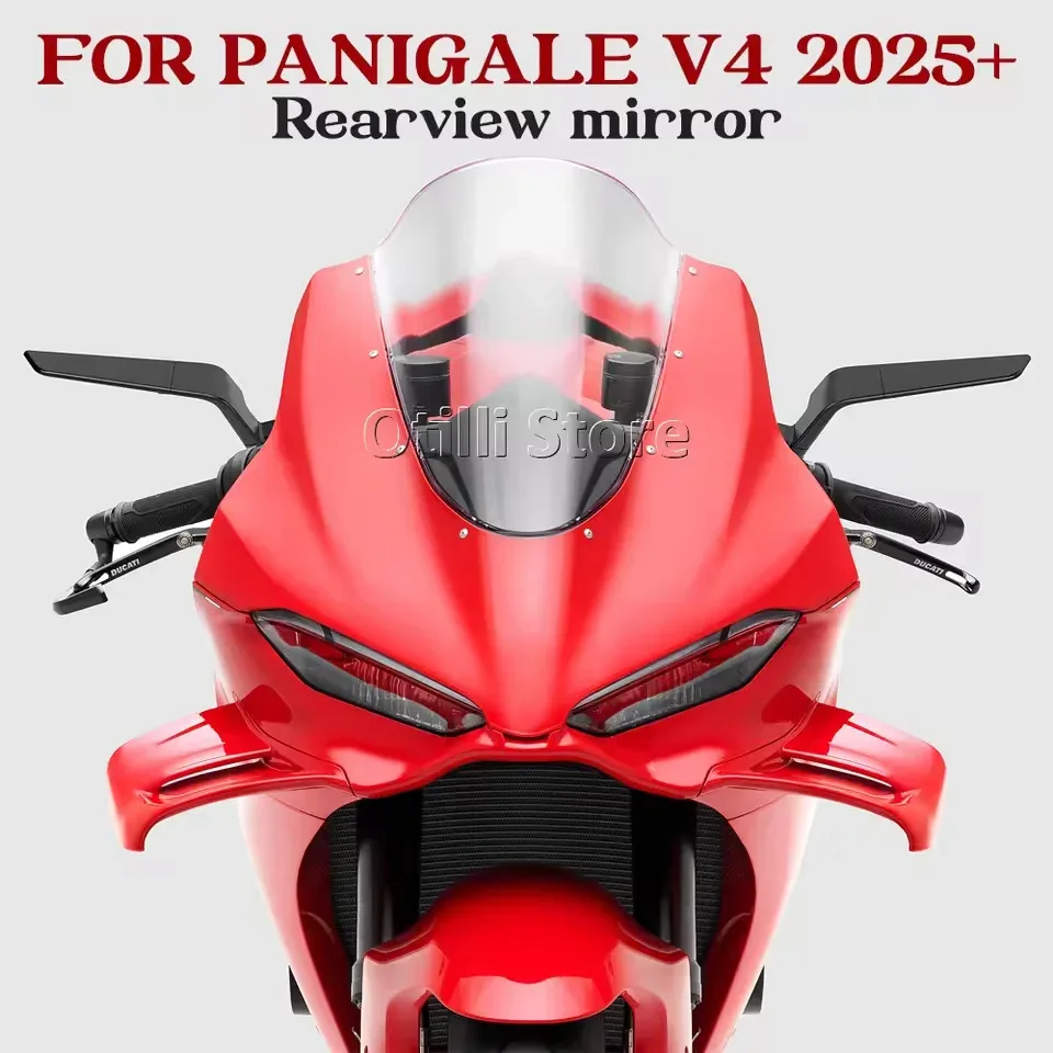 For Ducati Panigale V4 V4S 2025-2026 PANIGALE Motorcycle Rearview Mirrors Side View Mirror Kits Accessories Rotate Adjustable
