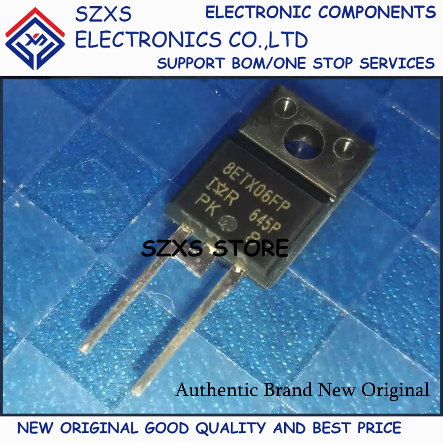 New Original 10Pcs 8ETX06FP VS-8ETX06FP TO-220F 600V 8A Fast Recovery Diode In Stock Electronic Components Good Quality