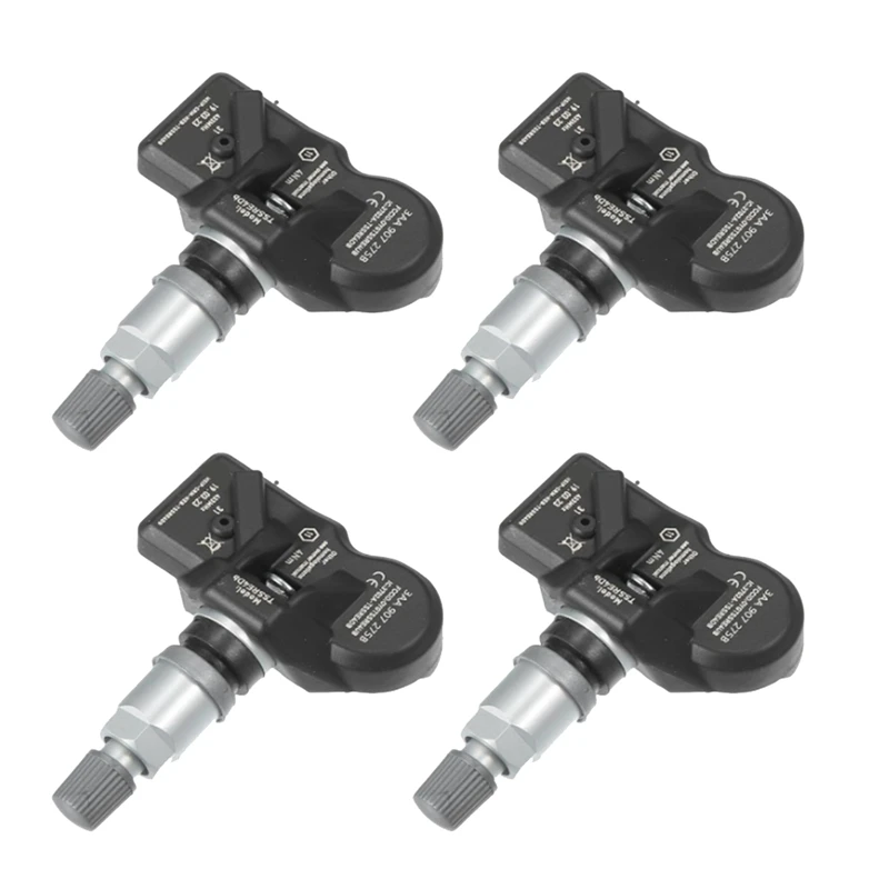 4Pcs Car TPMS Sensor Tire Pressure Sensor 3AA907275B 3AA907275 For VW CC 2011-2017 Passat Tiguan Tire Pressure Monitor Parts