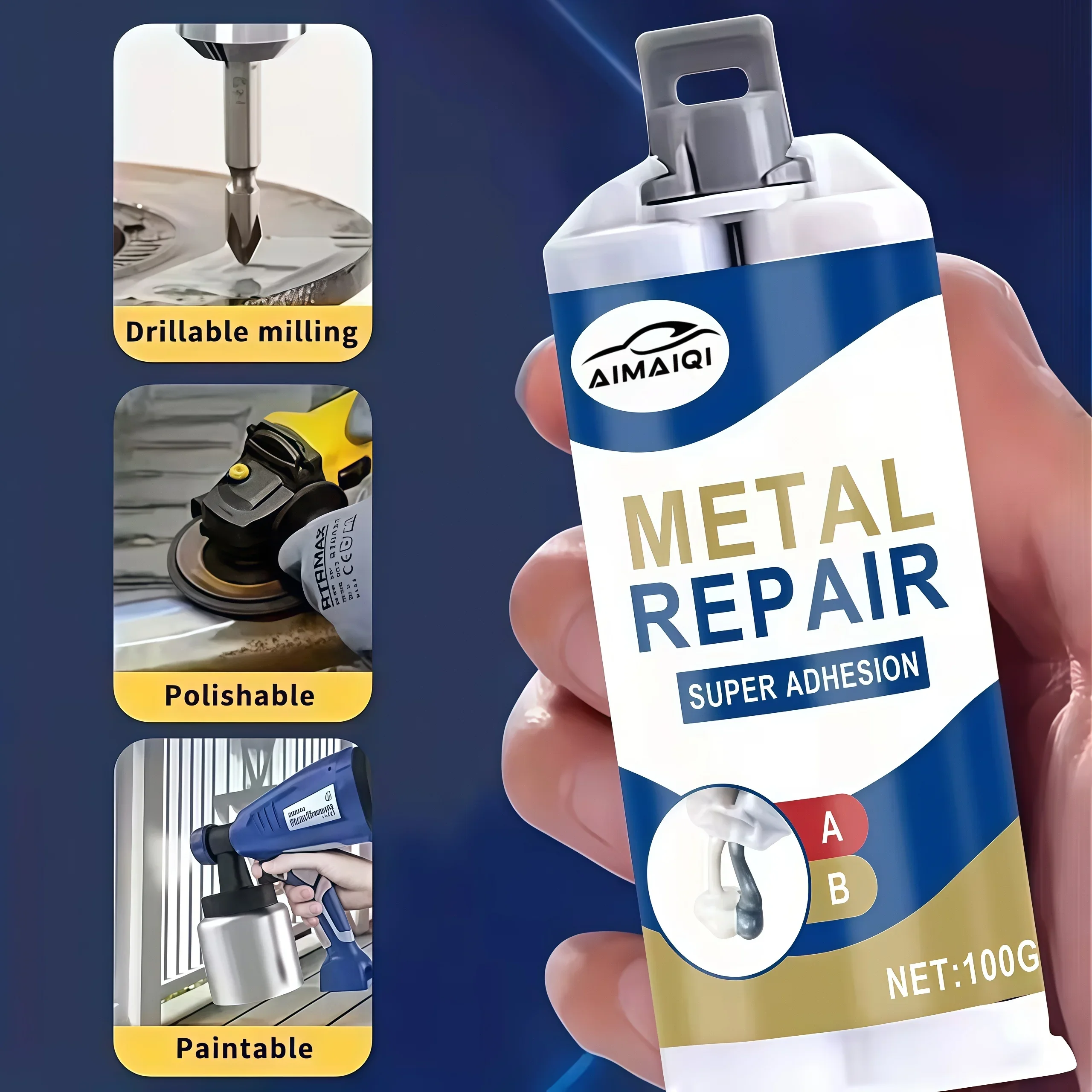 AIMAIQI High Strength Casting Glue Universal Auto Repair Adhesive Stronger Than Welding