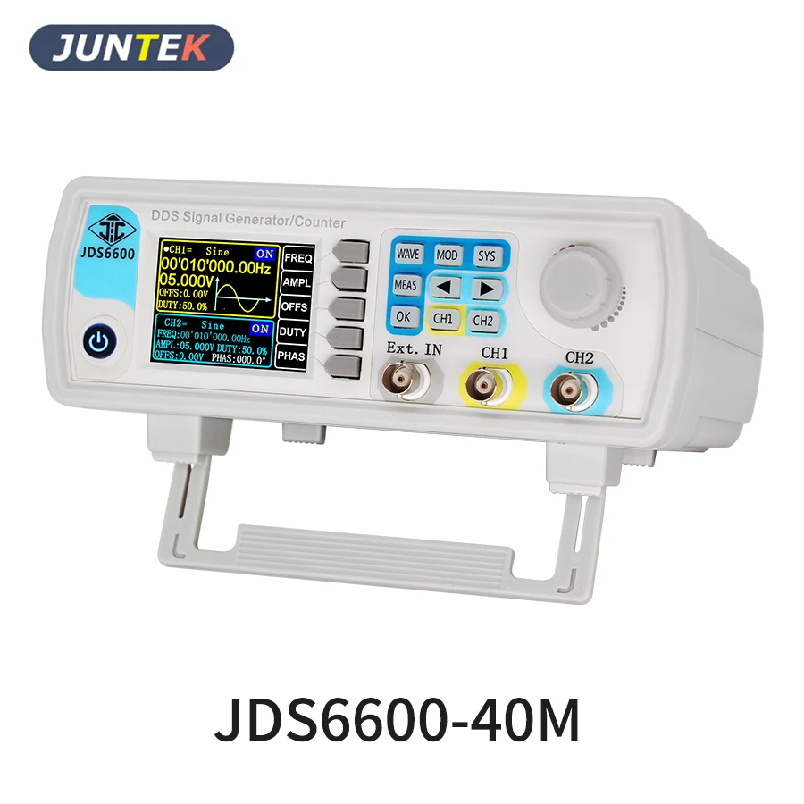 

JDS6600-40M функция произвольный генератор сигналов двухканальный 266MSa/s 14-битный измеритель частоты 40 МГц