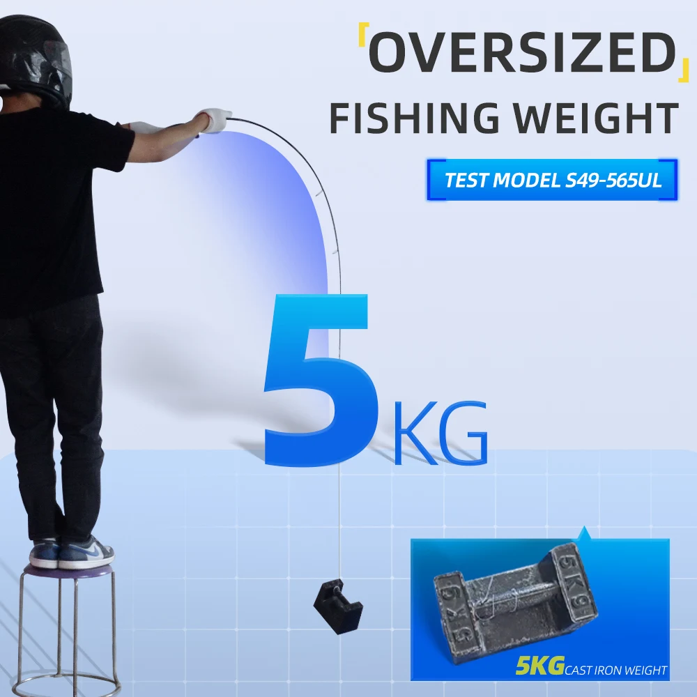 FISHINGFANS ORCA Tragbare Reise-Angelrute Leichte Kohlefaser 5-teilig FUJI O GUIDE 1-8g UL Ultraleichte Angelrute – Detail 4