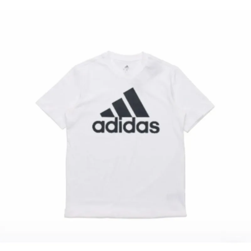 

adidas Essentials Logo Tee Unisex White GK9121 | Minimalist Crewneck T-Shirt w/ Signature Trefoil Print