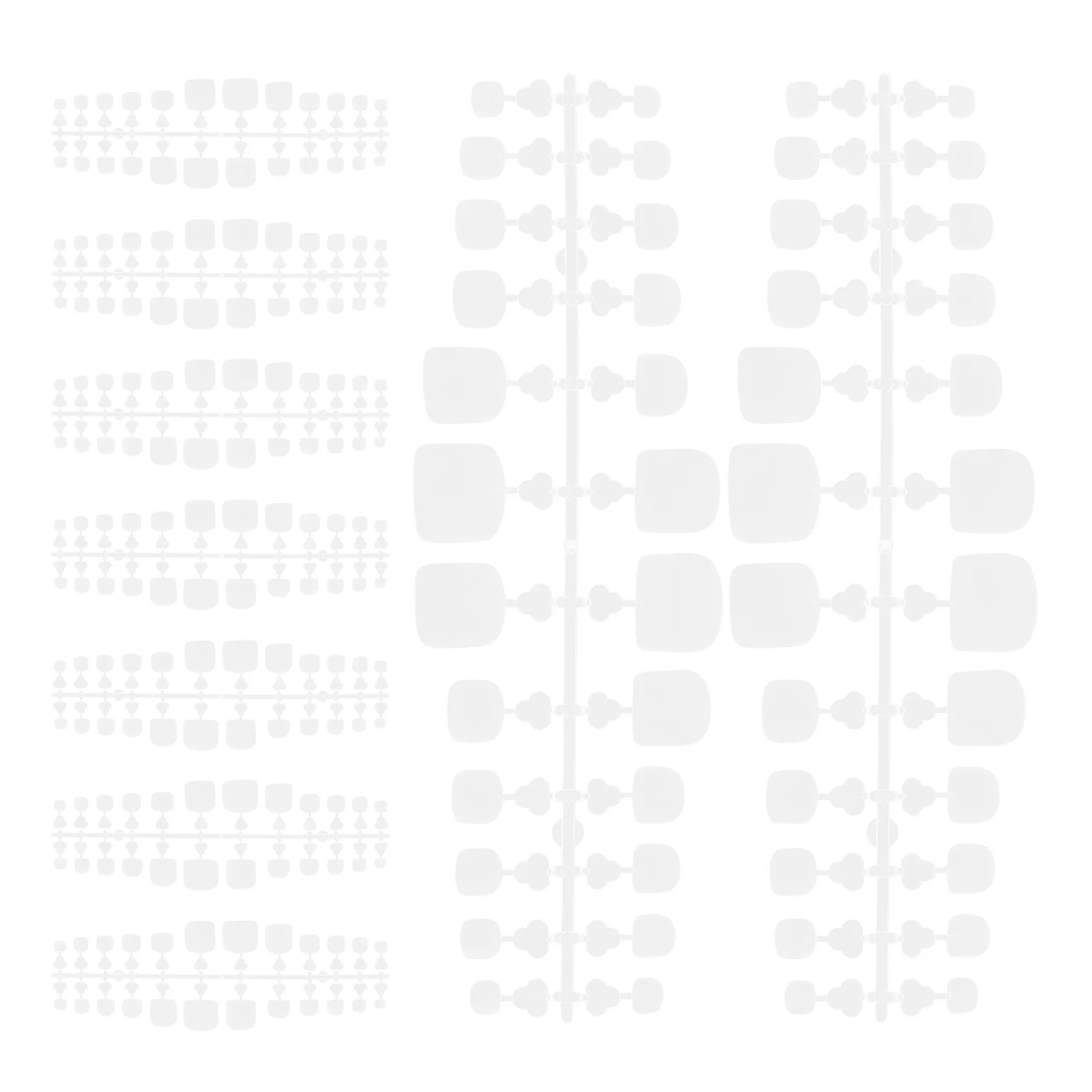 

240 Pcs Artificial Toenails Frosted Full Cover Nail Tips for Dip Powder Women Fake Toe Nails Manicure Salon DIY