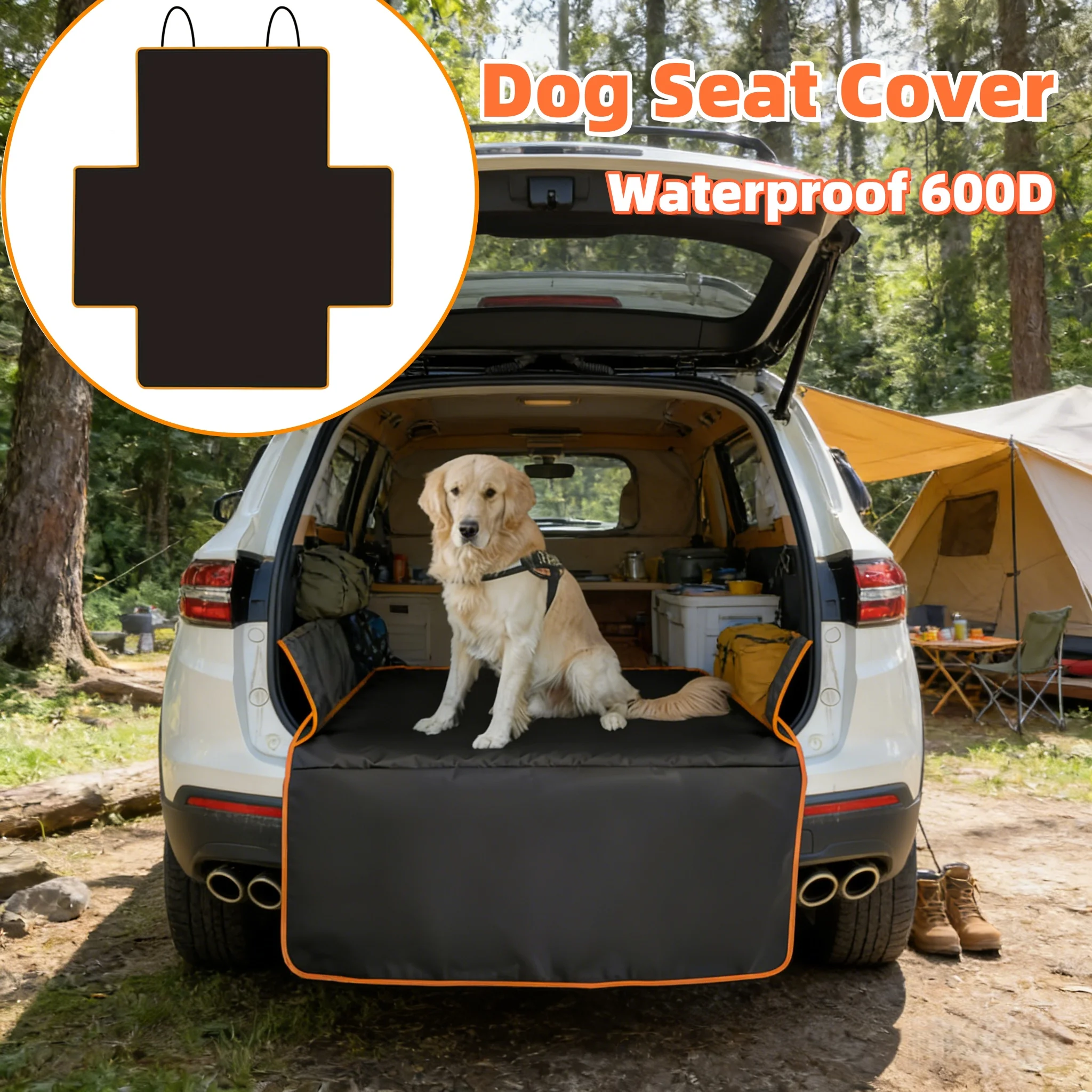 Universal Dog Car Seat Cover Pet Travel Dog Waterproof Stain-resistant Carrier Mat Car Cargo Liner Accessories for Trunk Suv Car