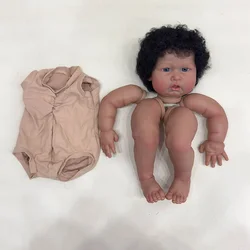 24inch Doll Kit  Blue Sparrow Dark Brown Skin Already Painted Doll Parts Cute Birthday Christmas Gifts