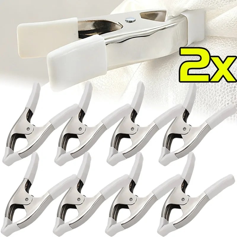 

Heavy Duty A Type Tent Clip Iron Chrome PVC Coated for Outdoor Camping Wedding Photography Fabric Fixing Secure Grip Protective