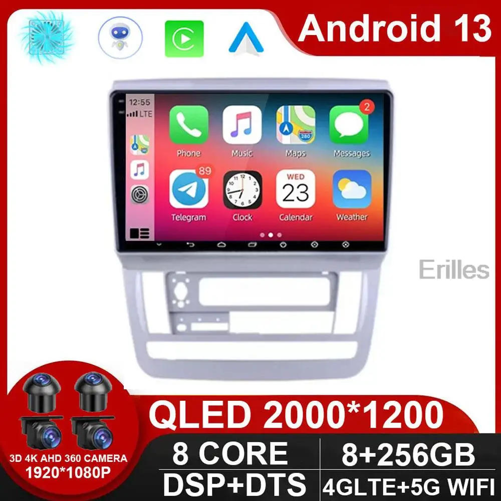 

QLED DSP Android 13 Smart Car Radio For Toyota Alphard 2002 - 2011 Stereo Audio Vidio Multimedia Player GPS Navigation NO DVD