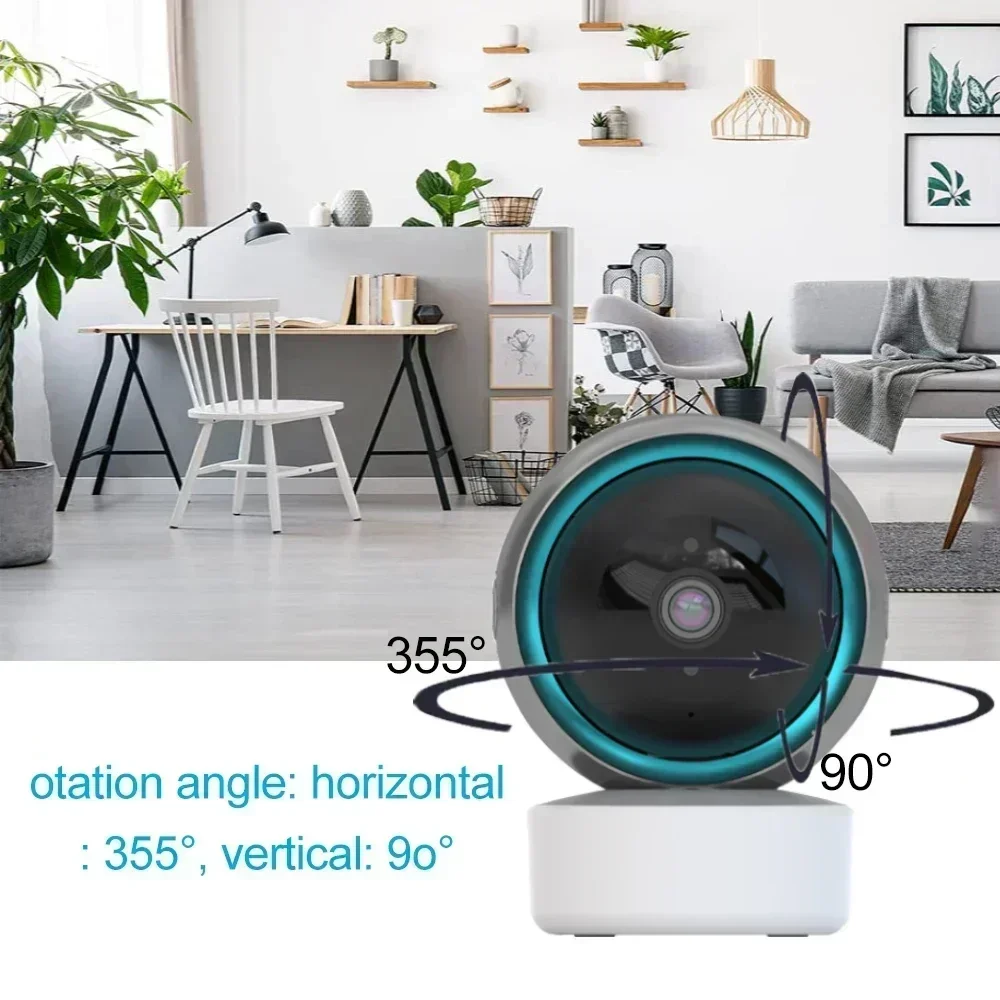 

Private Protocol Baby Monitor 360° PTZ Motion Detect 2 Way Audio Night Vision Tuya 1080P Wifi IP Camera Supports TCP/IP/ONVIF