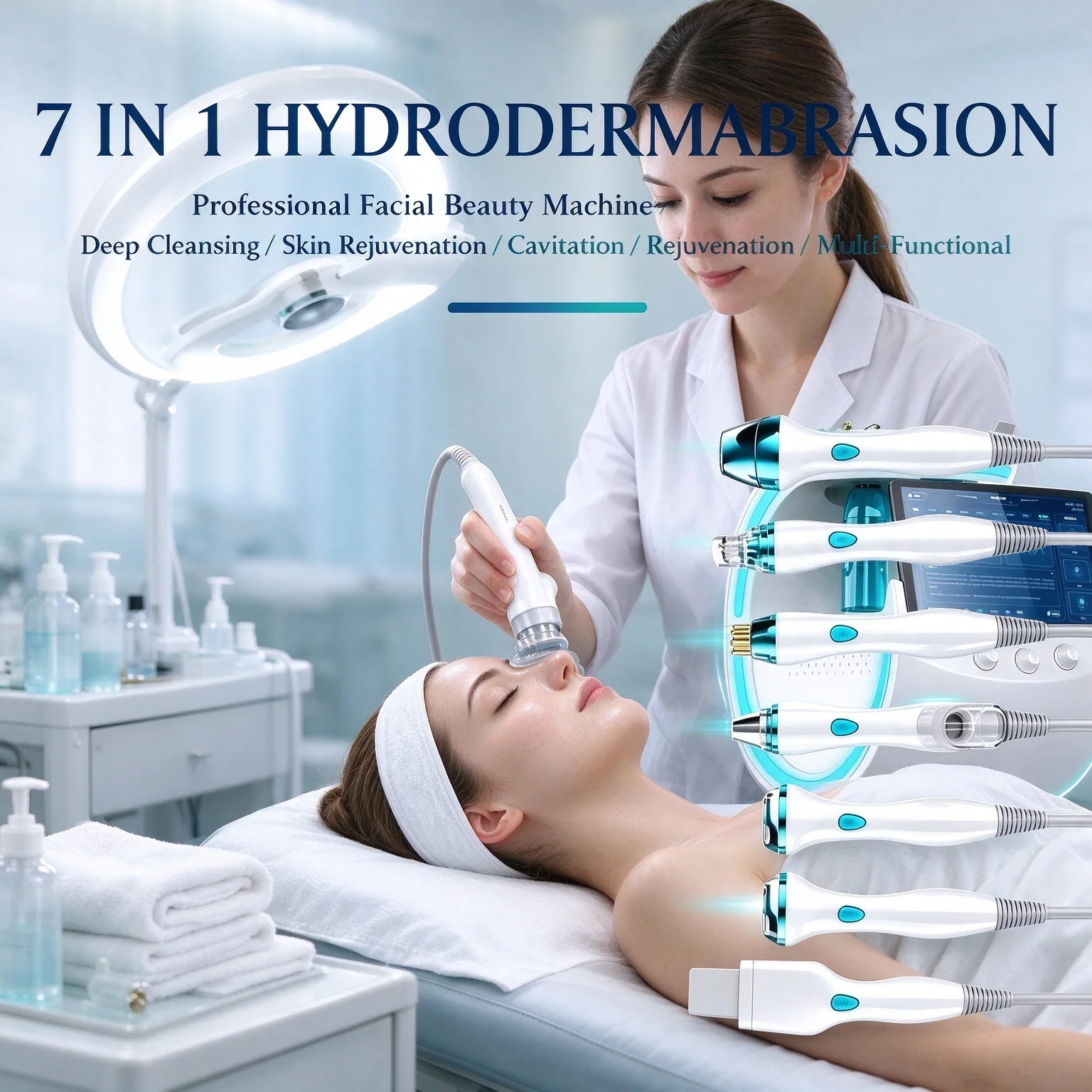 Hydro Facial Machine 7 In 1 - Appareil professionnel de soins du visage