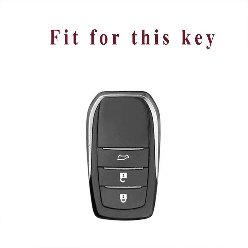 Silicone Car Key Case Cover Shell Fob for Toyota CHR CH-R Corolla Yairs Camry RAV4 Hilux Cruiser 200 Fortuner Land Accessories