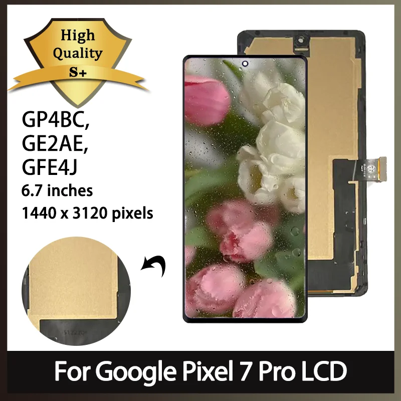 6,7'' TFT LCD für Google Pixel7 Pro GP4BC GE2AE Bildschirm für Google Pixel 7 Pro LCD-Display Digitaler Touchscreen-Ersatz