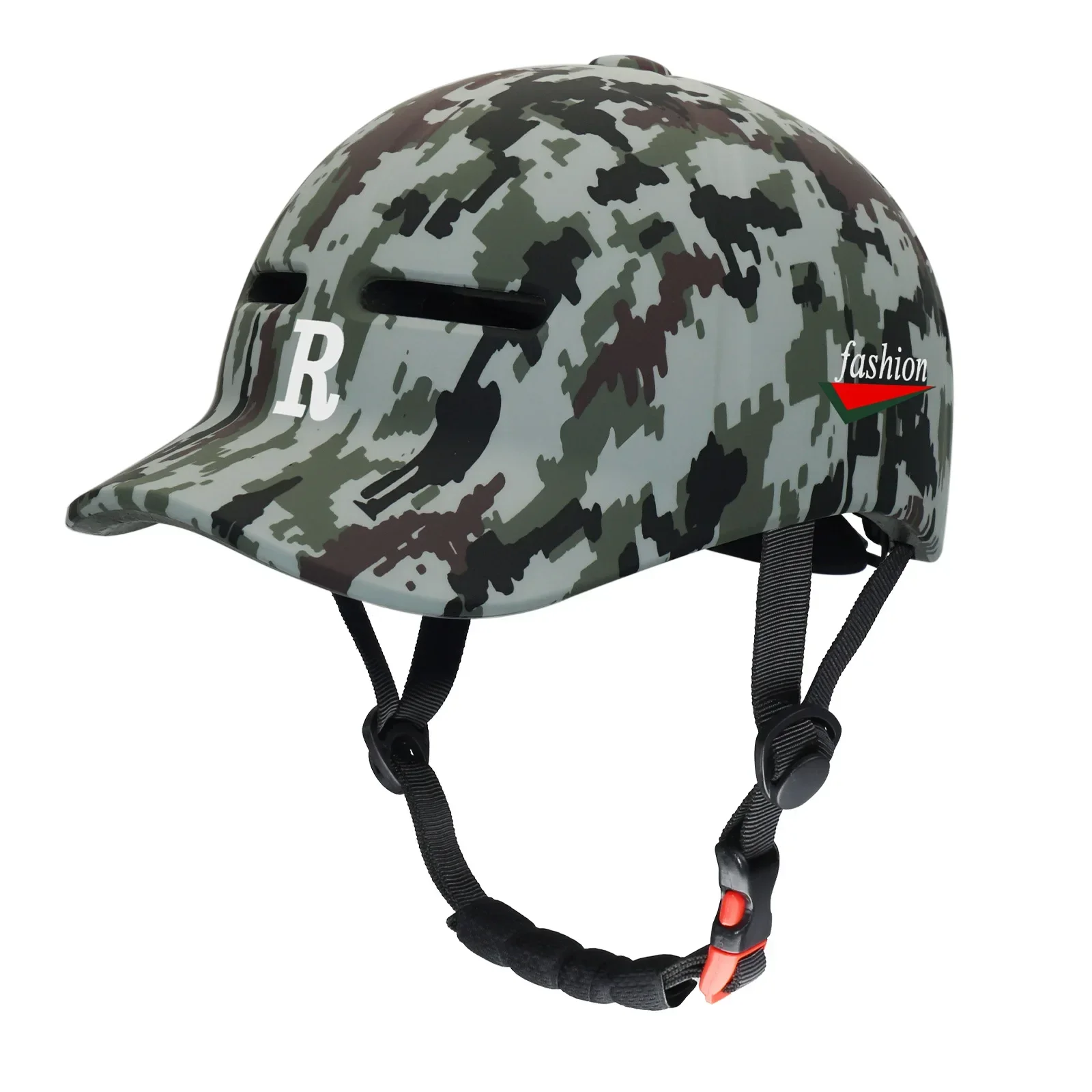 NONE Freizeit-Fahrradfahren, vier Jahreszeiten, Helm, Skateboard, Rollschuhlaufen, Baseball, Motorrad, Schutzhelm, integrierte Formkappe 8
