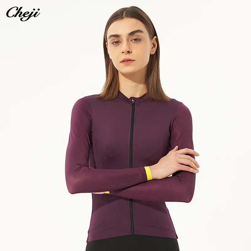 CHEJI Cycling Jerseys Women\'s Spring/Summer Cycling Equipment Bike Long-sleeve Top Breathable Quick Dry Clothing Bicicletas