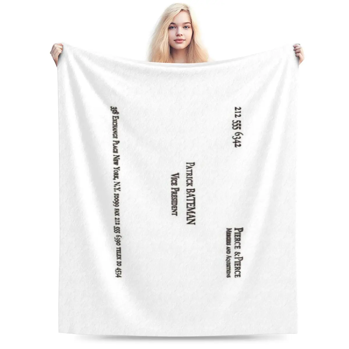 Ультра-мягкое Флисовое одеяло Патрик Батман с картой S Ультра-мягкое Флисовое одеяло Патрик Батман с картой S