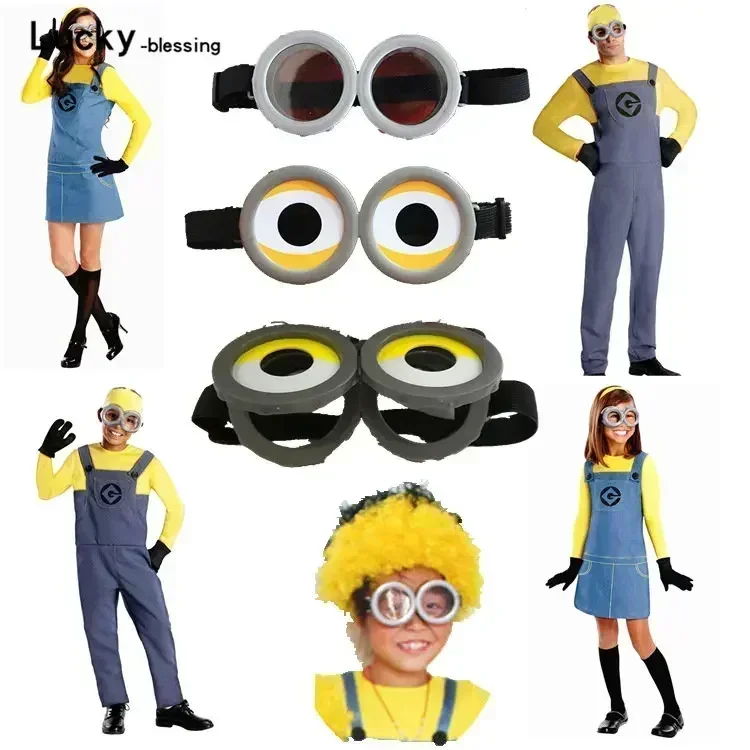 Full Family Cosplay Anime School Boy/Girl Dress Jumpsuits Kids Adult Masquerade Party Despicable Me Costumes Halloween Clothes