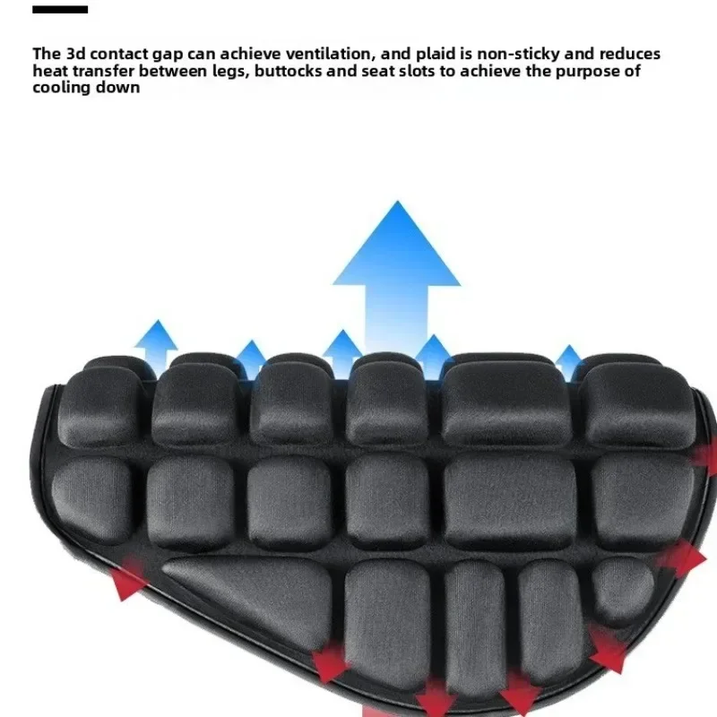 

Pkx For Motorcycle Seat Cushion 2-piece Set, Breathable and Absorbent Universal Seat Cover, Motorcycle Front and Rear Seat Cush