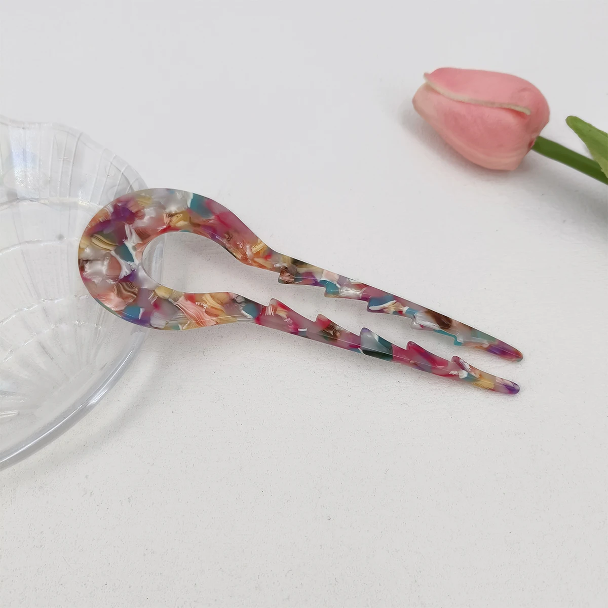 13 سنتيمتر موضة U-شكل دبوس الشعر شوكة الشعر العصرية حمض الخليك المواد مشبك شعر أغطية الرأس اكسسوارات للنساء الفتيات مجوهرات الرجعية