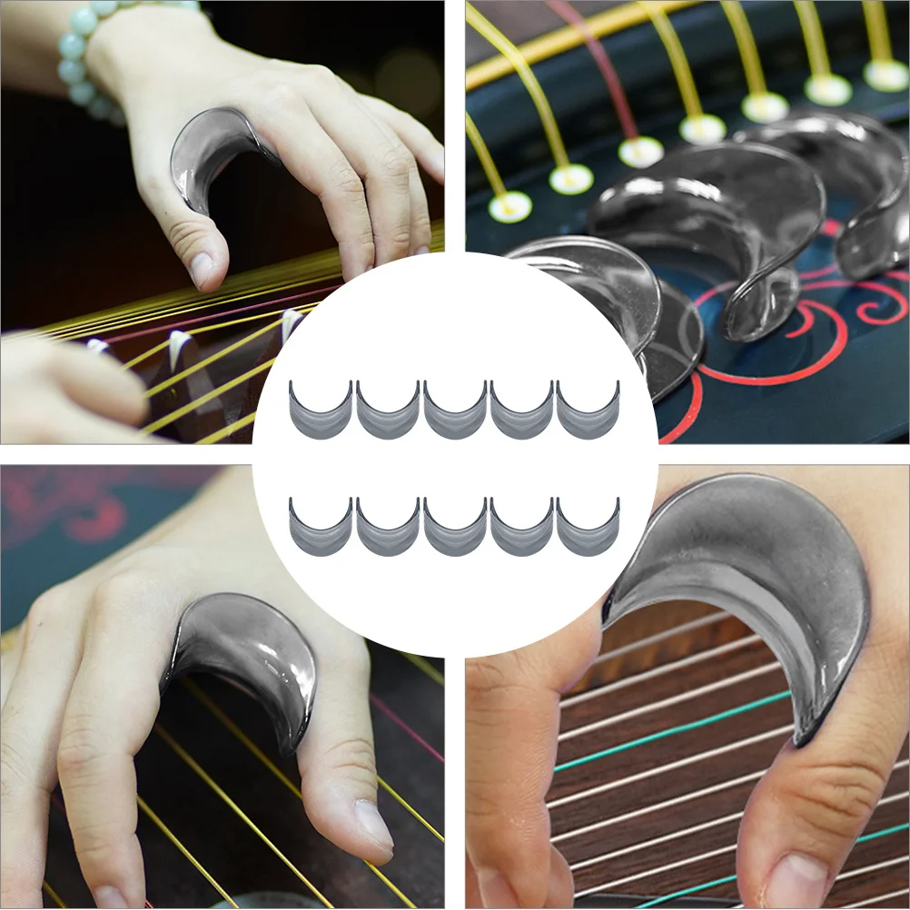 

10pcs /Set Guzheng Hand Posture Corrector For Beginners Anti-Bending Hand Orthosis Small Size Durable Environmental Material 5