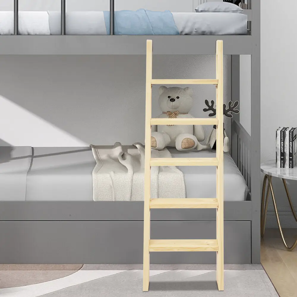 Wood Bed Ladder, Universal Space-Saving Motorhome Step Ladder, Long Climb Ladder