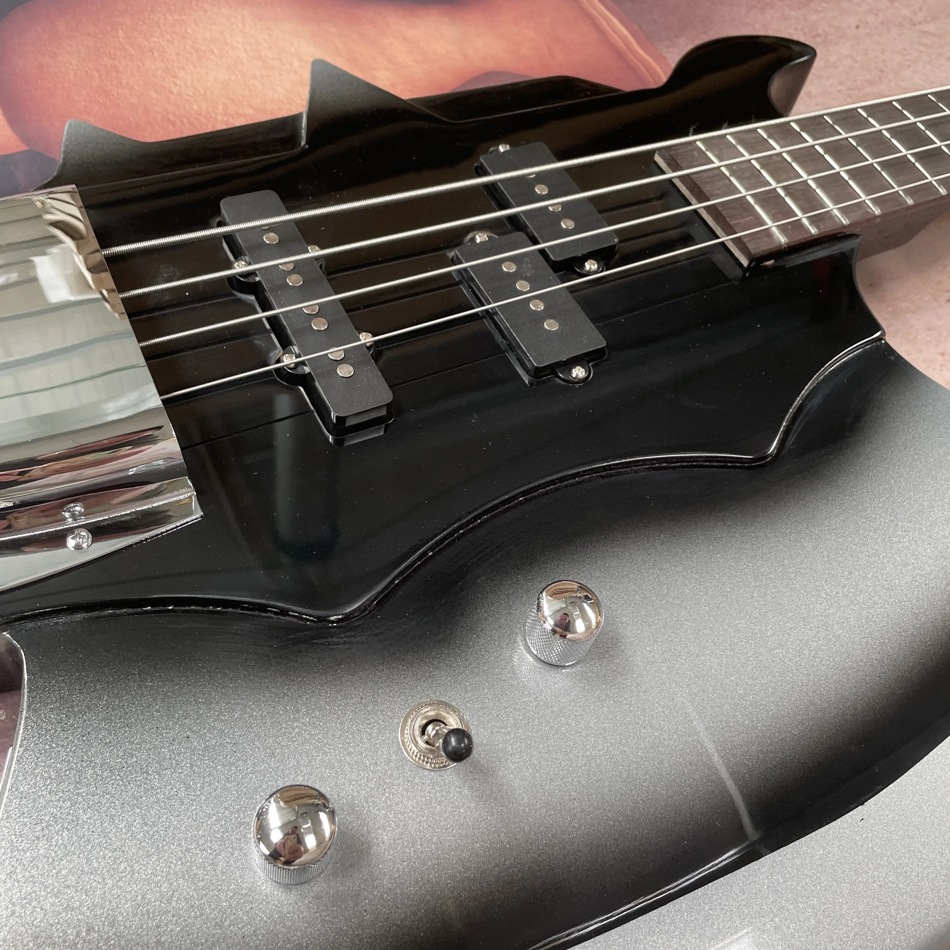 Free shipping in Stock electric bass guitar order immediately  Axe Bass 4s Electric Bass Solid Wood Body GUITARS - view 5