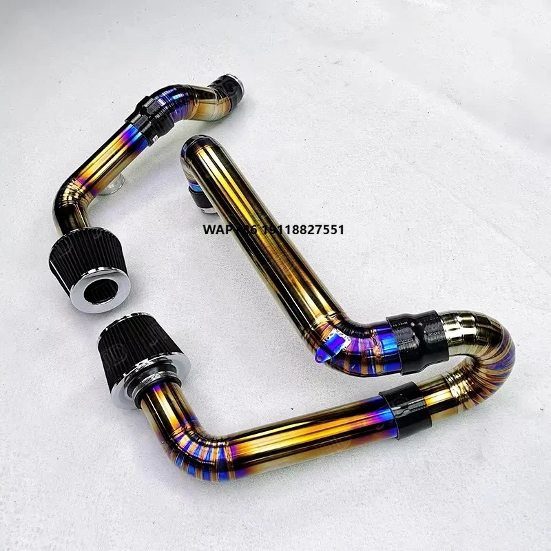 

Titanium Cold air Intake Filter Kit Front Mount for M3 M4 G80 G82 S58 Engine