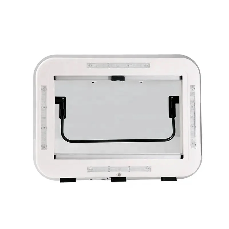 عالية الجودة 700*500 مللي متر طبقة مزدوجة زجاج الأكريليك كوة مع أضواء LED لقافلة RV تخييم RV أجزاء الجسم