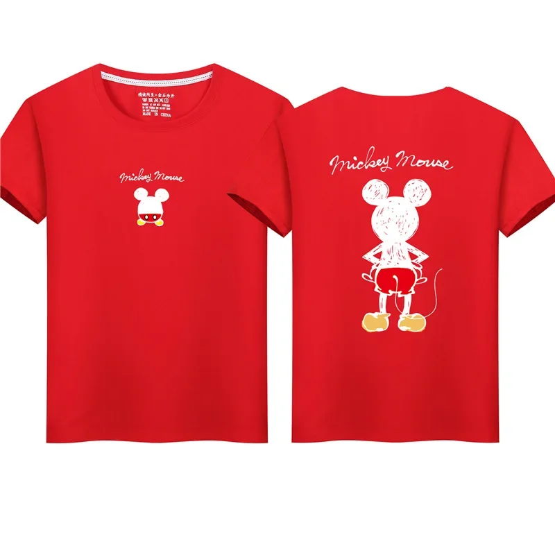 Family Matching Mother Daughter Father Son Kid Baby T-Shirts Cartoon Mickey Mouse Family Look Clothes Children Tops Tees Outfits