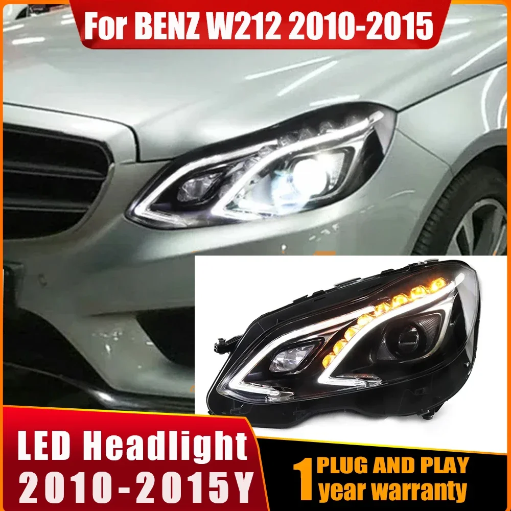 

Car Styling For Mercedes E-Class E180 E200 E260 E300 W212 ALL LED headlight 2010-2014 2015 Daytime Running Light bi- Xenon Lens
