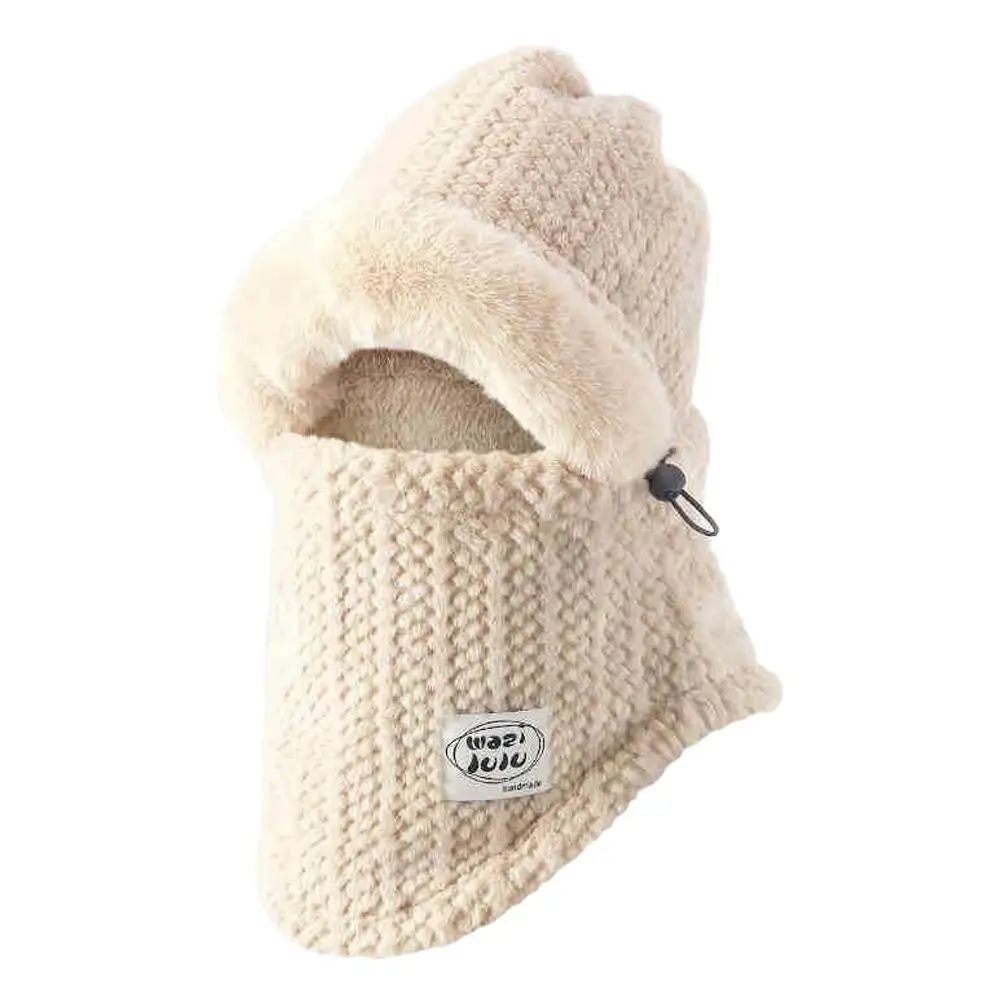 AliExpress Winter Ear Muff Scarf Combo Thick Plush Windproof Unisex Thermal Face Mask for Cycling Skiing Hiking Outdoor Sports Fashion