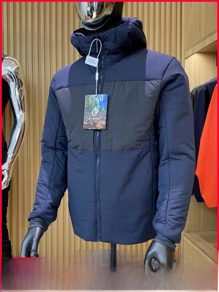 

Outdoor Men's Casual Cotton Jaet Water-Resistant Warm Hooded Versatile Color Blo Design Long Sve Zipper Closure Youth ...