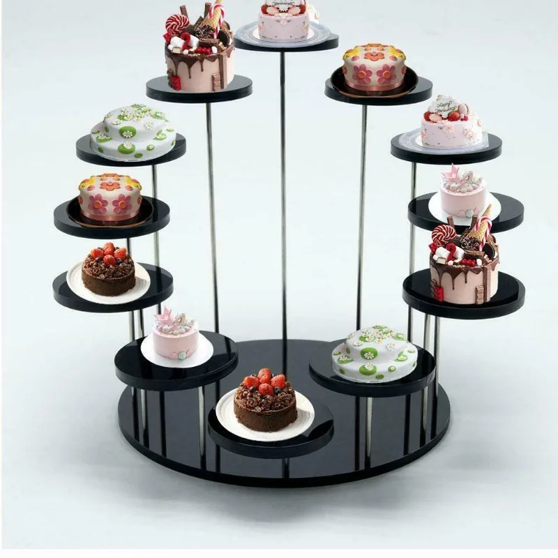 1Pc Display Stand for Jewelry Cake Transparent Dessert Rack Wedding Birthday Party Decoration Tools