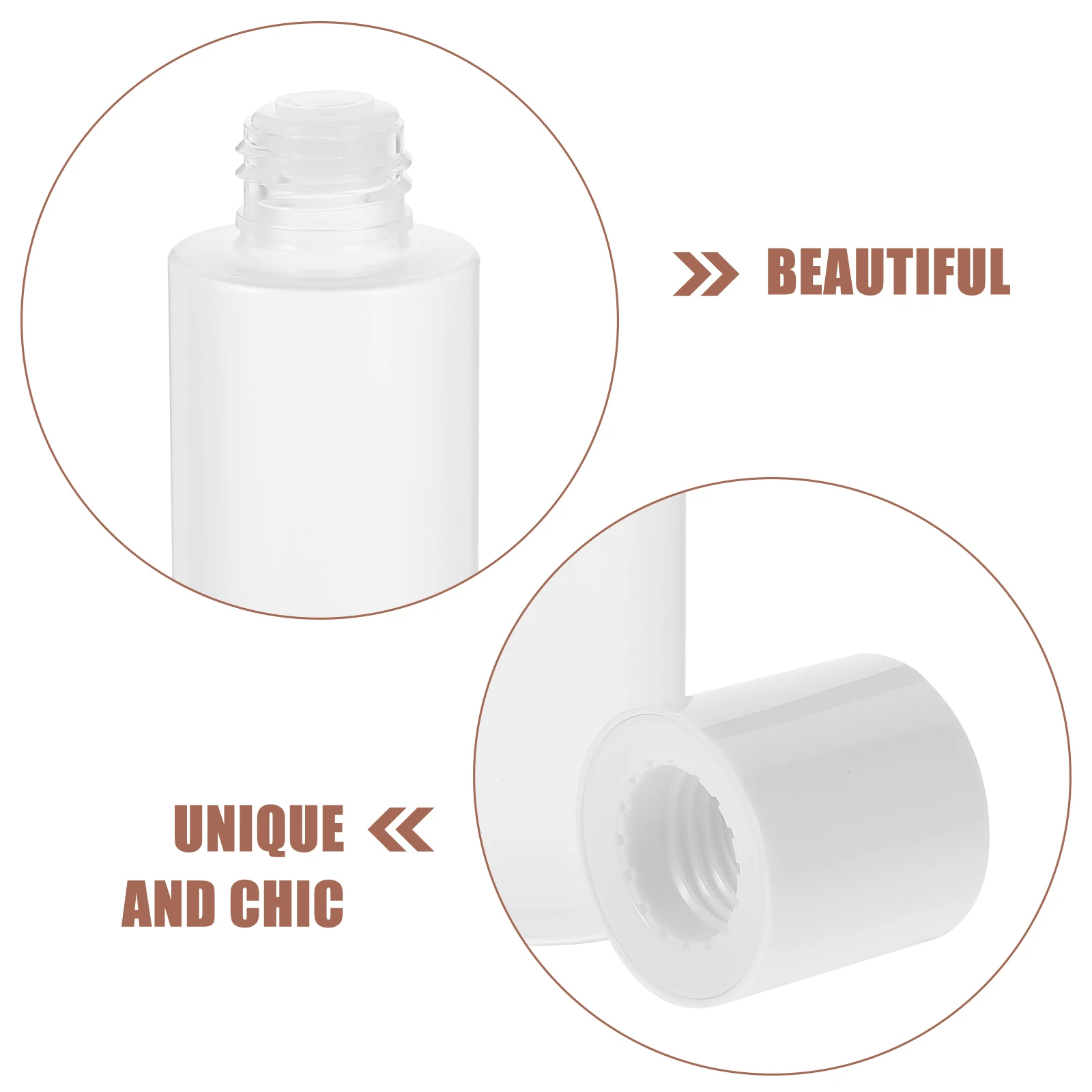 

3pcs Toner Bottles Empty Travel Toiletry Containers Leak Proof Refillable PET Plastic Small Size Skincare Liquid Storage