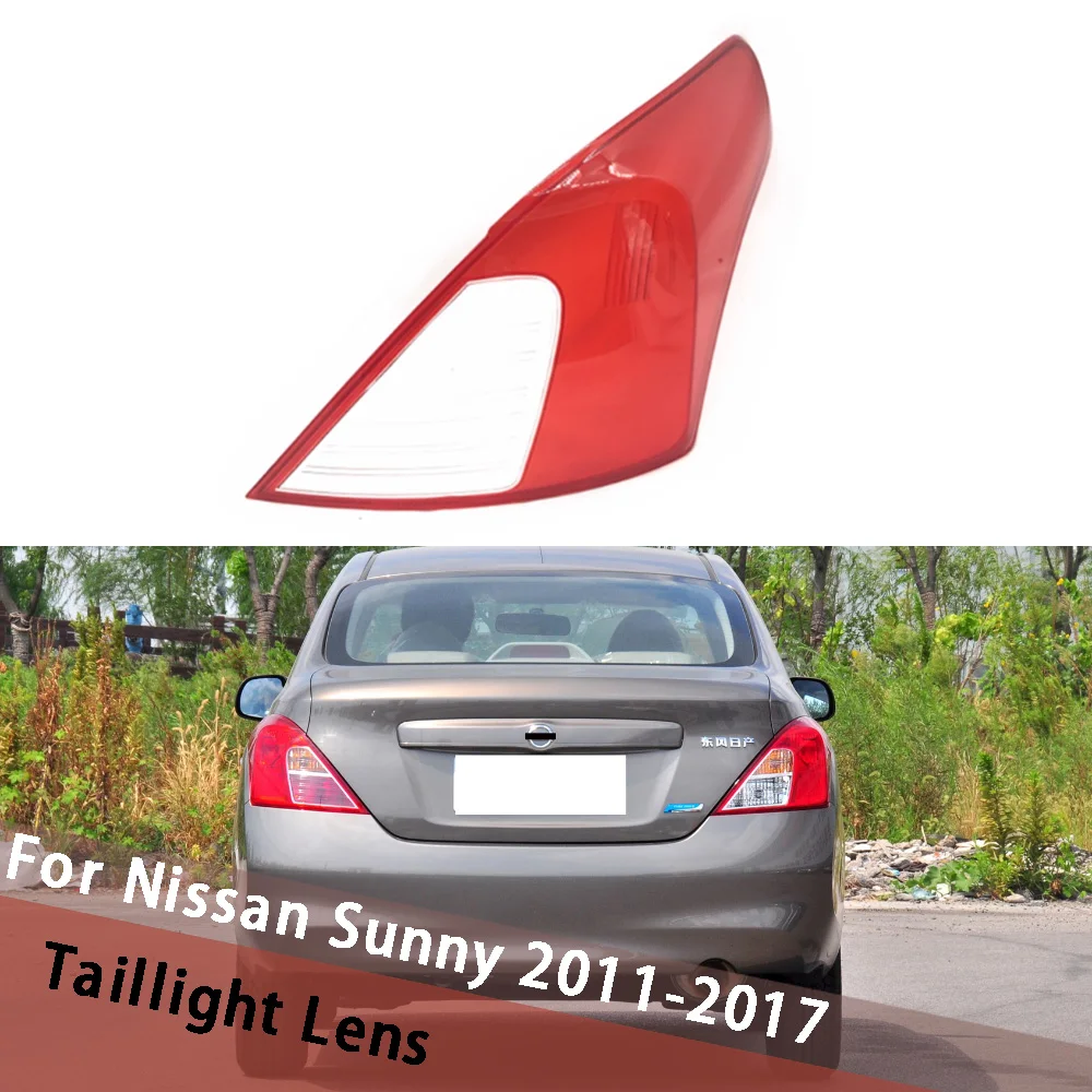

For Nissan Sunny 2011-2017 Car Rear Taillight Shell Tail Lamp Cover Mask Replace Shade Original Lampshade Housing Lampcover
