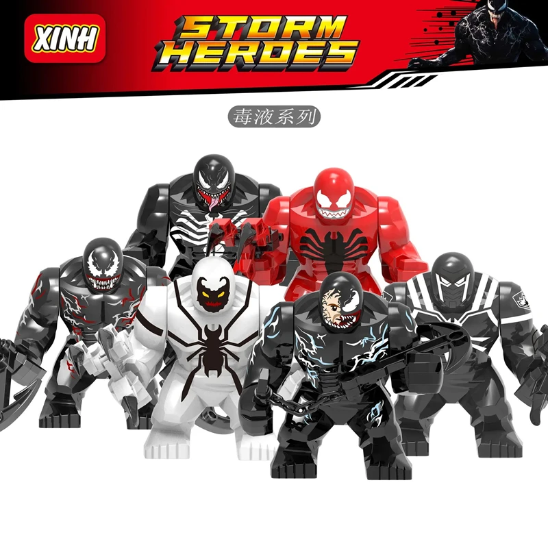 Marvel Mini Night Man Action Figure Jouet pour enfants, Smile Hero, Venom, MEDK Mech, DIY nights, Fait main, Anniversaire, Cadeau de Noël