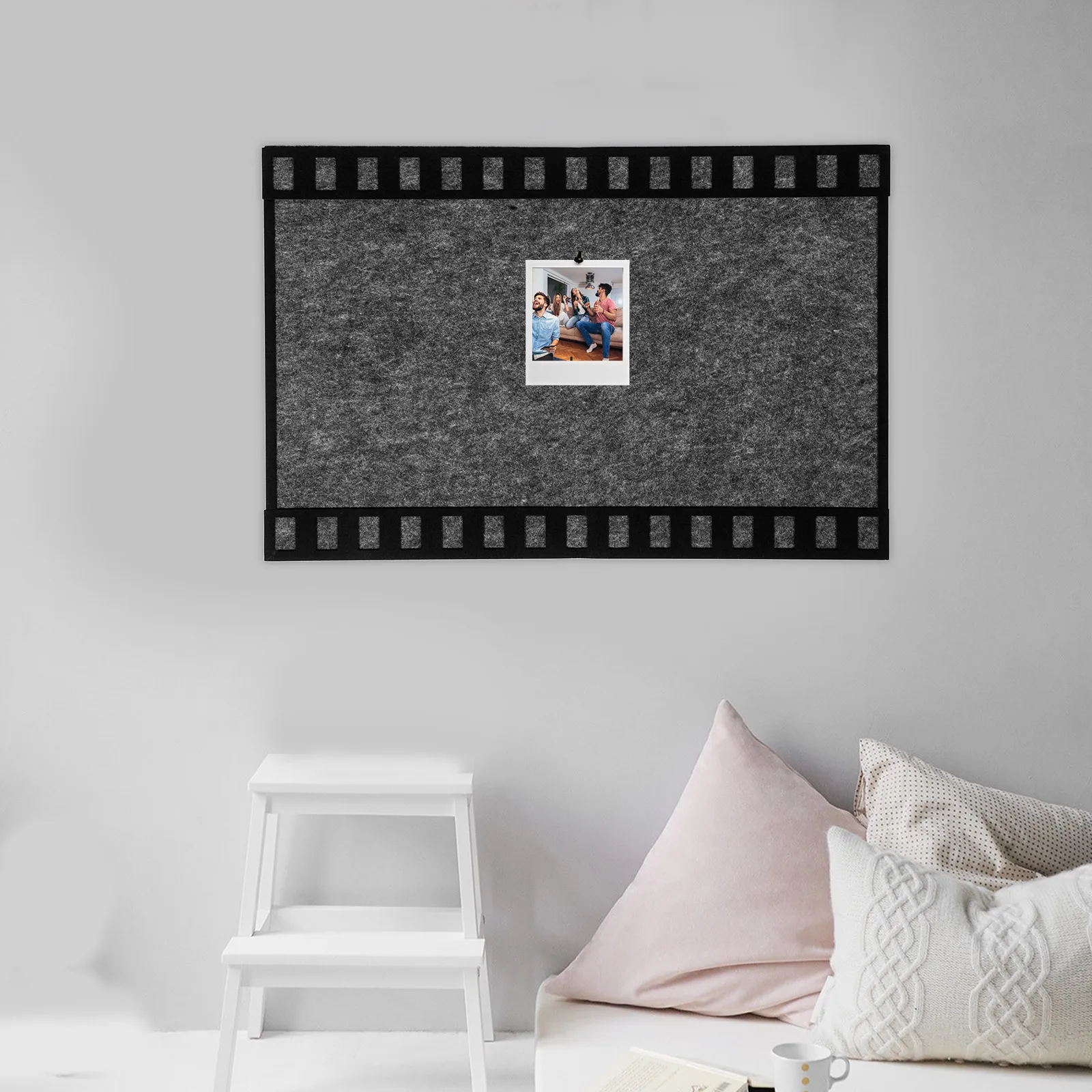 

Retro Film Strip Felt Memo Multifunctional Photo Frame For Office Home Decorative Wall Notice Display Message Board Photobooth