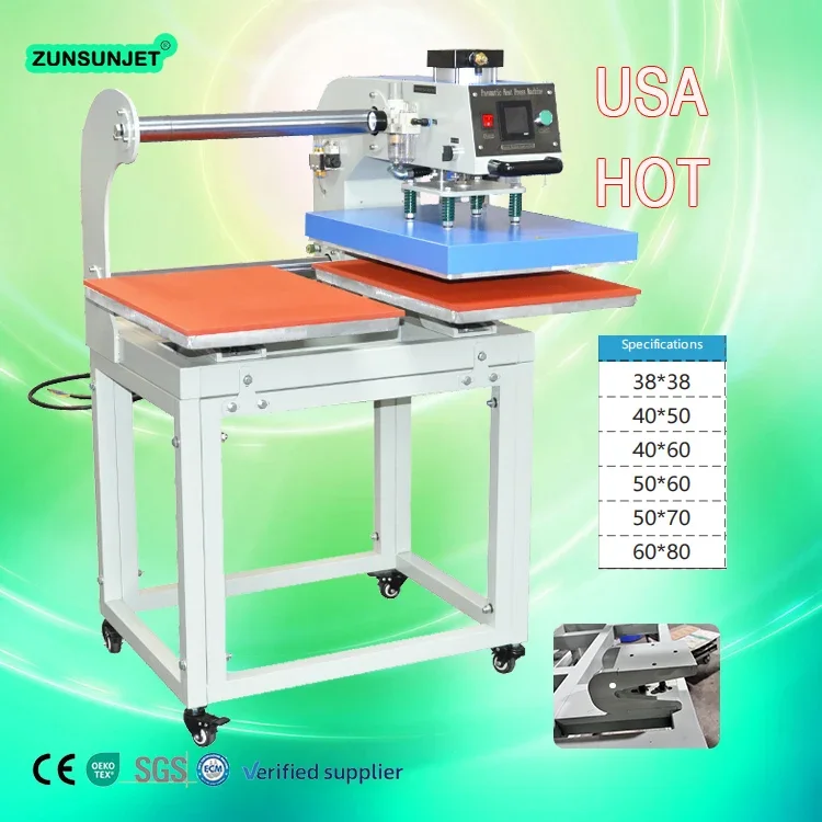 

Multi Function 40x60 16x20 16 X 20 30x40 Dual Pneumatic Double Station Heat Press Machine