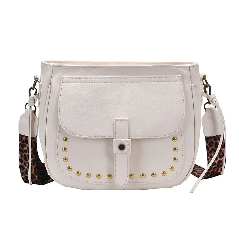 Fashion Pu Rivet Design Zipper borse a tracolla da donna Advanced Sense Crossbody Bags per le donne 2024 nuovo Bolso Mujer di spedizione gratuita