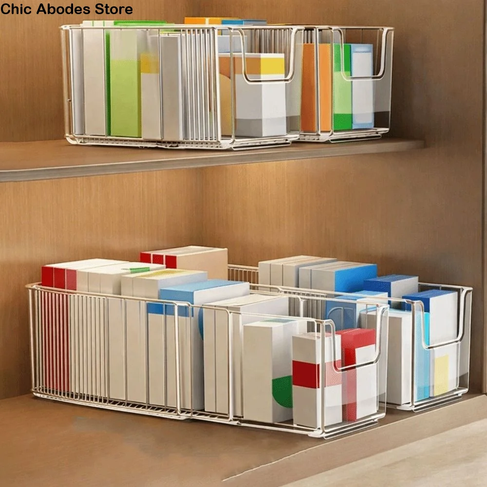 

Пластиковый расширяемый контейнер для хранения с разделителями, большой емкости, прозрачный, регулируемый органайзер для лекарств и мелочей