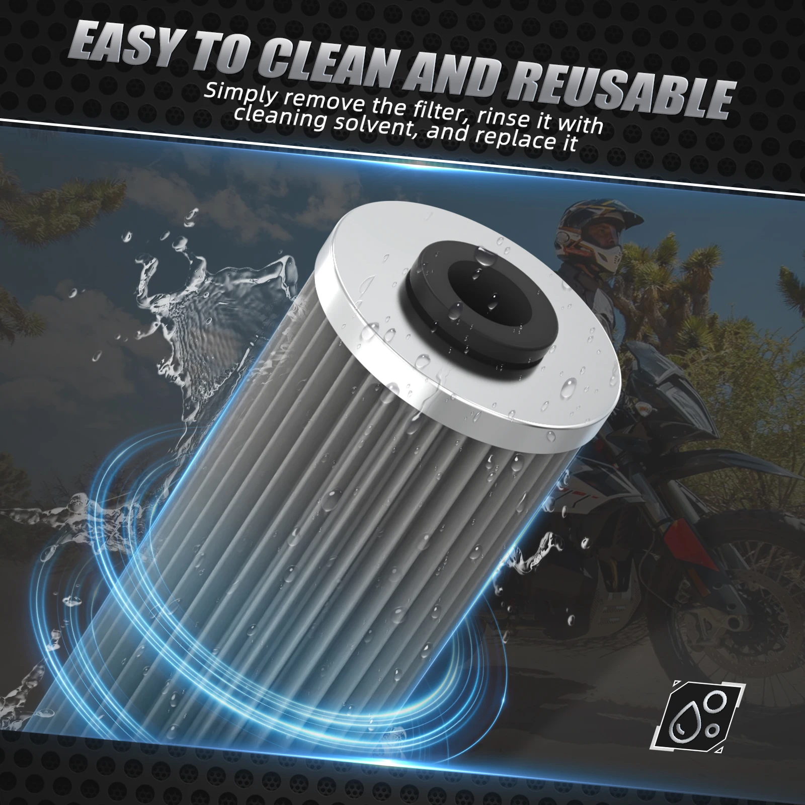 فلتر زيت مغناطيسي لـ KTM 790 890 950 990 1090 1190 1290 ADVENTURE/DUKE/SUPERMOTO 2003-2023 Husqvarna NORDEN 901 2022-2023
