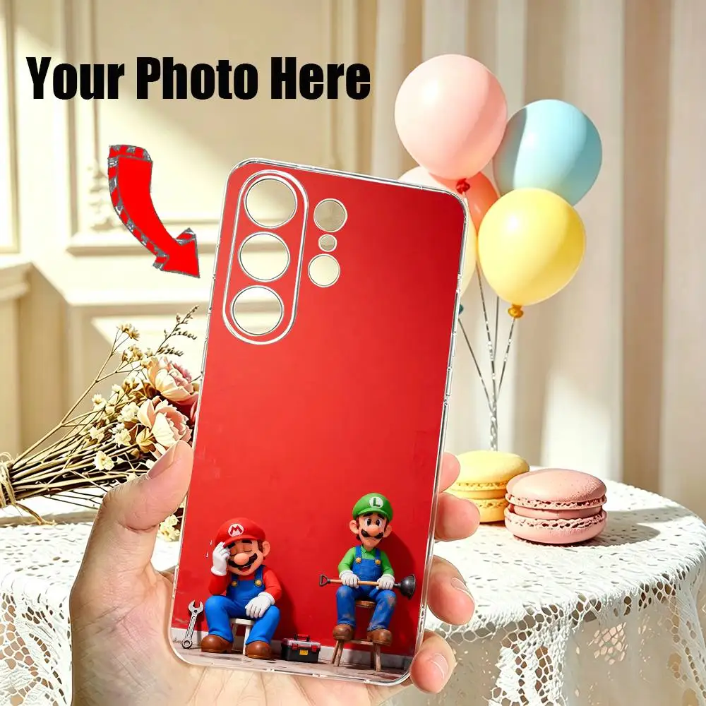 

Super-M Marios Classic Game Phone Case For Samsung S25,S24,S21,S22,S23,S30,Ultra,S20,Plus,Fe Transparent Cover