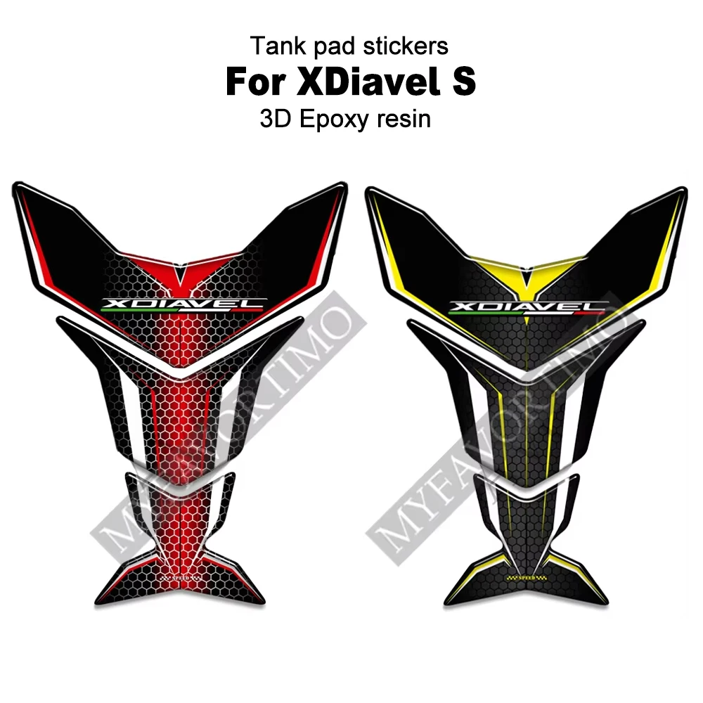 

For Ducati XDiavel S X Diavel 2015 2016 2017 2018 2019 2020 2021 3D stickers Motorcycle Fuel Tank Pad Protection Decals