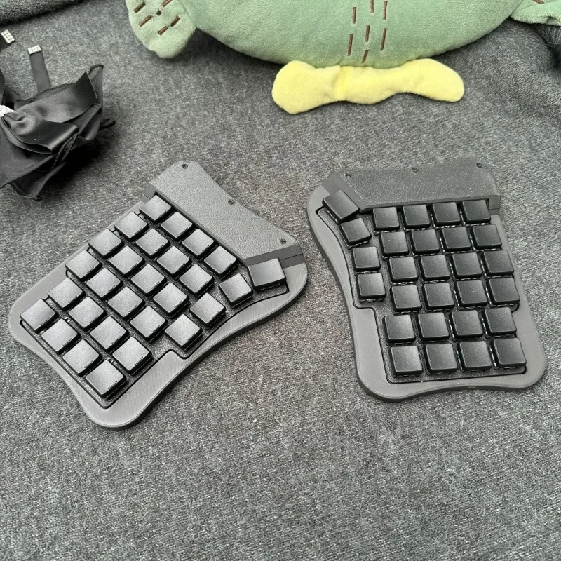 Guitar 4X6 Split Keyboard Custom Kaih Low-axis Ultrathin Wireless Bluetooth Hot-swap ZMK Studio Support Changing Keys DIY Gamer