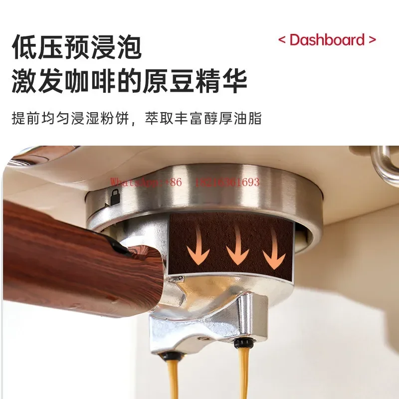 2026 Limited Offer Household Advanced Italian Semi-automatic Steam Milk Foam Extraction Coffee Machine